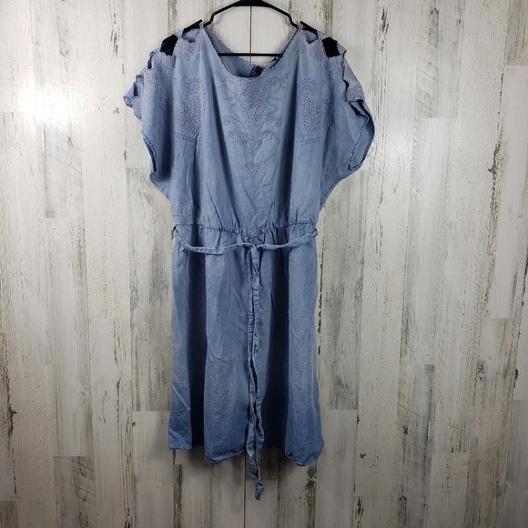 Luxology light blue chambray dress women's plus size 20 - Picture 13 of 13
